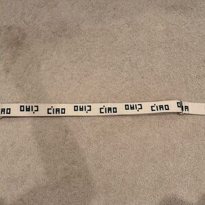 Clare V. Adjustable Crossbody Strap Natural w/ Fern Block Ciao